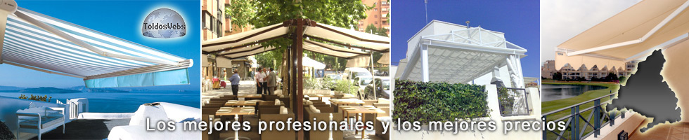 Fabricacin e instalacin de toldos, prgolas, carpas y lonas para piscinas en El Boalo, Madrid.